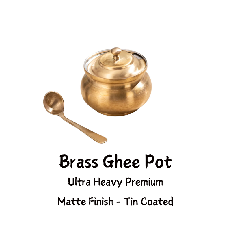 Brass Gheepot Matte Finish(Tin Coated) - Agroshoppy